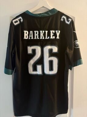 Philadelphia Eagles running back Saquon Barkley #26 Black alternate jersey